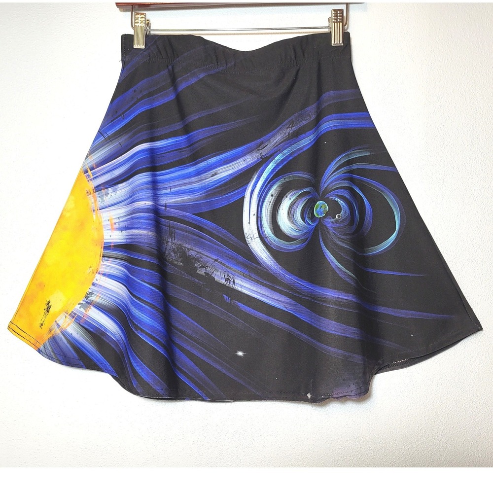 The Vexed Muddler Space Science Skater Skirt‎ Womens Small Teacher Ms. Frizzle